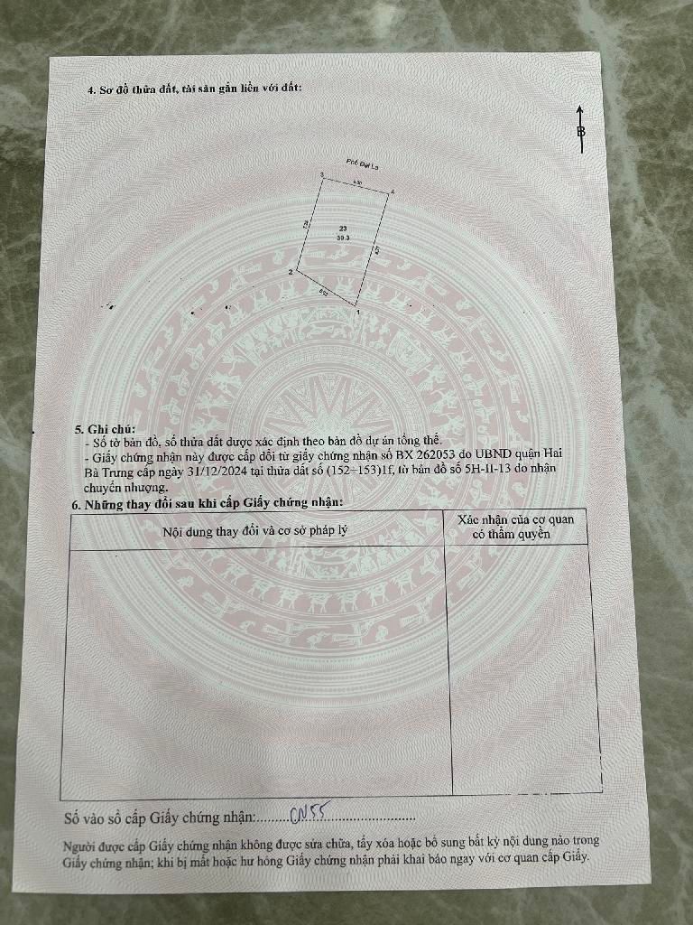 Bán nhà Đại La - diện tích 40m2 7 tầng - mặt tiền 5m - giá 29,6 tỷ