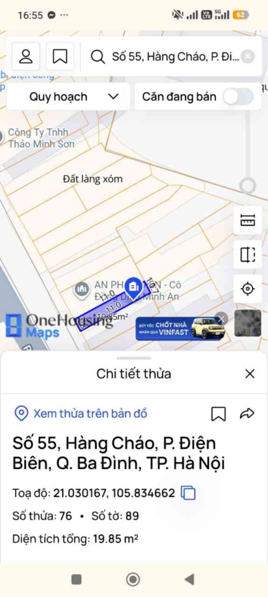 Bán nhà Hàng Cháo - diện tích 19m2 4 tầng - Mặt phố kinh doanh đỉnh - giá 14,5 tỷ