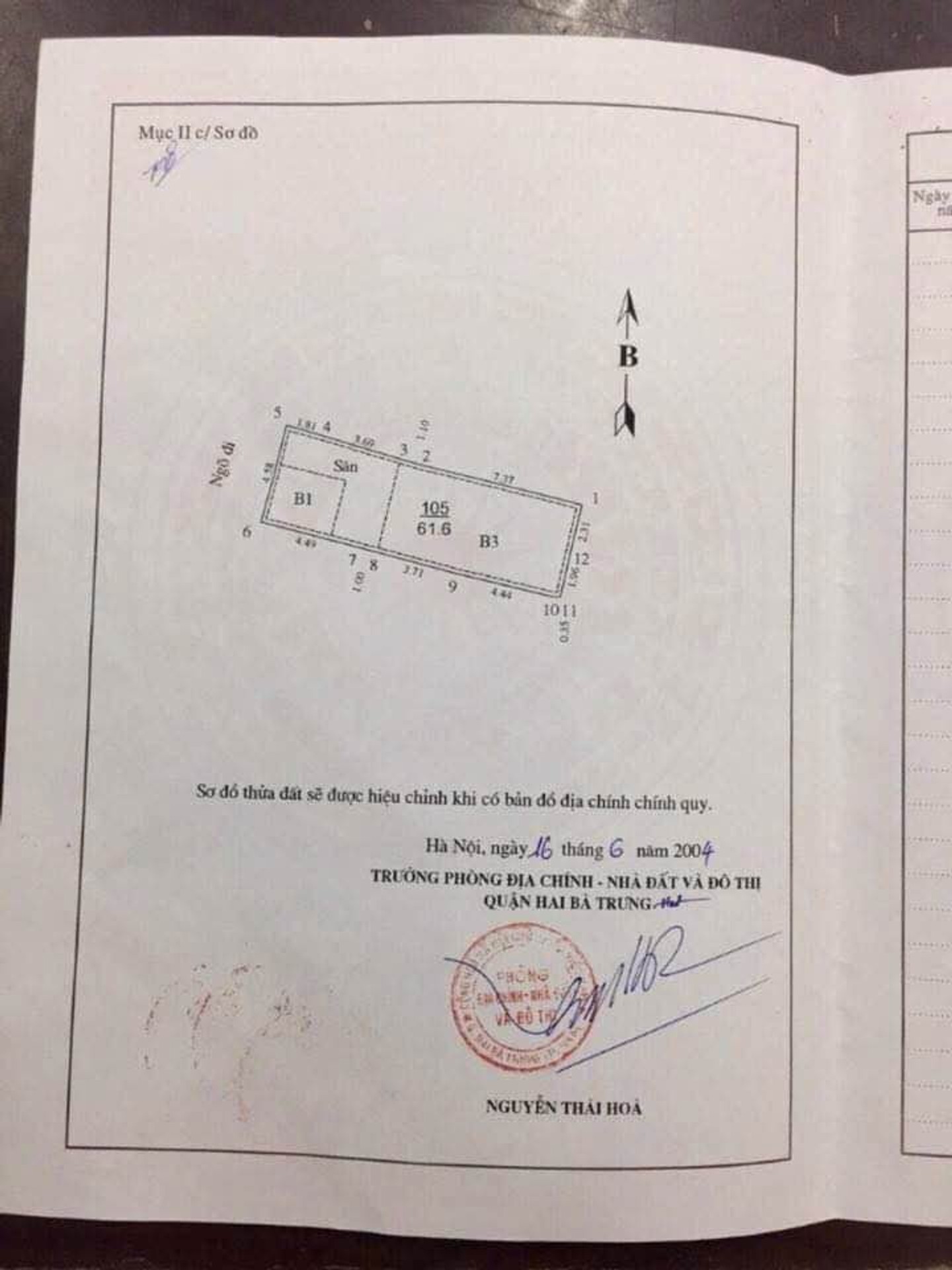 Bán nhà Hai Bà Trưng - diện tích 62m2 3 tầng - Ngõ thông, ô tô lùi tận cửa - giá 16,5 tỷ