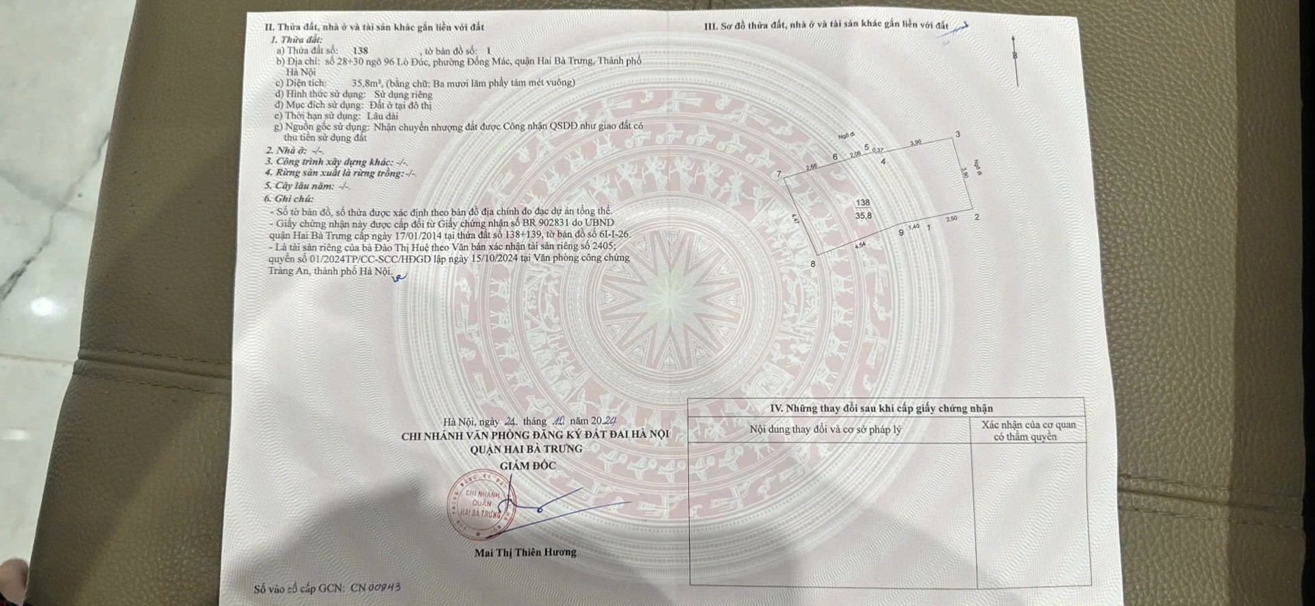 Bán nhà Lò Đúc - diện tích 35.8m2 6 tầng - giá 17 tỷ