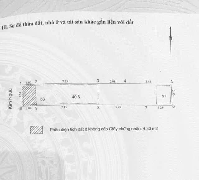 Bán nhà Kim Ngưu - diện tích 40m2 4 tầng - Mặt phố kinh doanh sầm uất - giá 16 tỷ