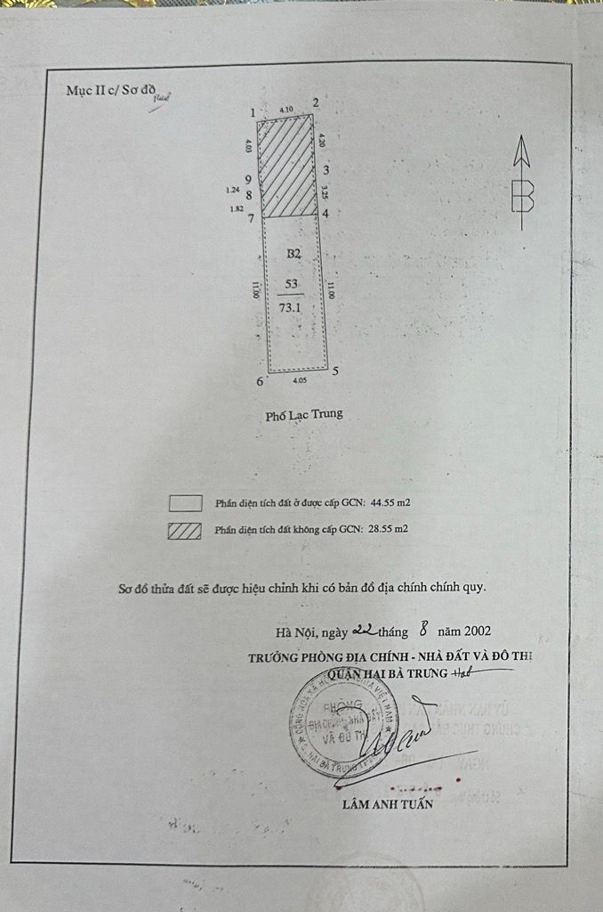 Bán nhà Lạc Trung - diện tích 75m2 3 tầng - Lô góc 2 mặt thoáng - giá 38 tỷ