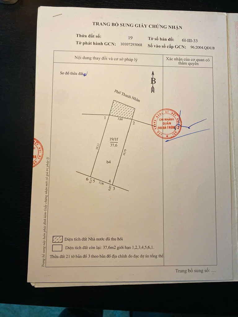 Bán nhà Thanh Nhàn - diện tích 38m2 7 tầng - Mặt phố kinh doanh sầm uất - giá 25,5 tỷ