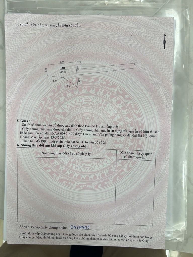 Bán nhà Nguyễn Khoái - diện tích 45m2 5 tầng - Gần ô tô - giá 6,8 tỷ