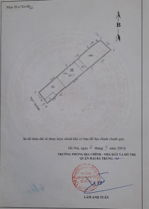 Bán nhà Hai Bà Trưng - diện tích 86m2 1 tầng - Mặt phố tương lai - giá 17,8 tỷ