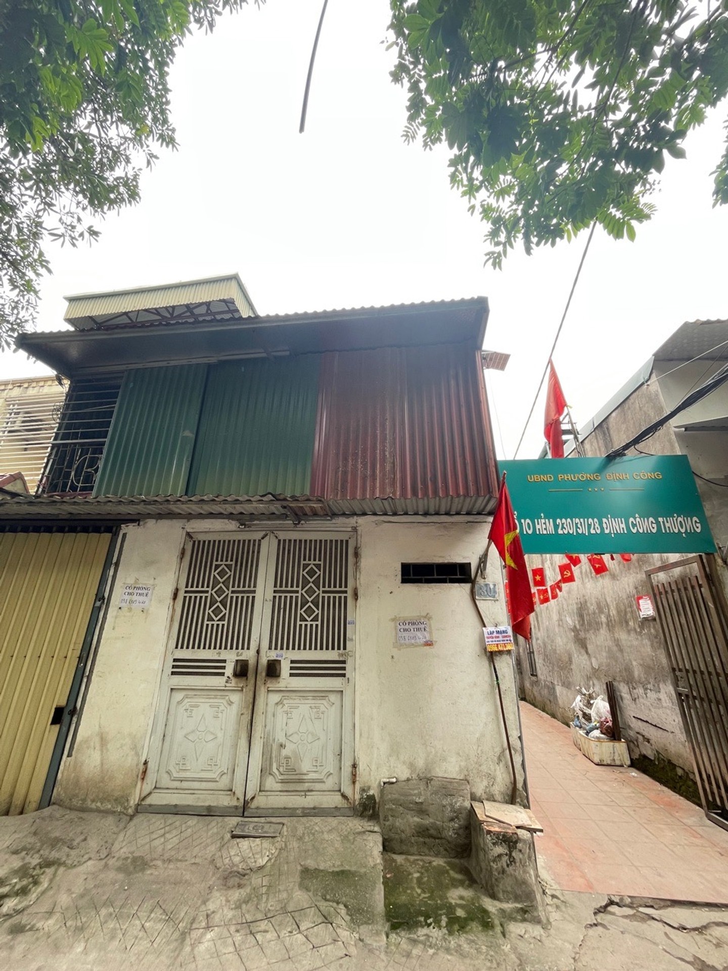 Bán nhà Định Công Thượng - diện tích 60m2 1.5 tầng - Lô góc mặt ngõ thông đường ô tô tránh - giá 3,75 tỷ
