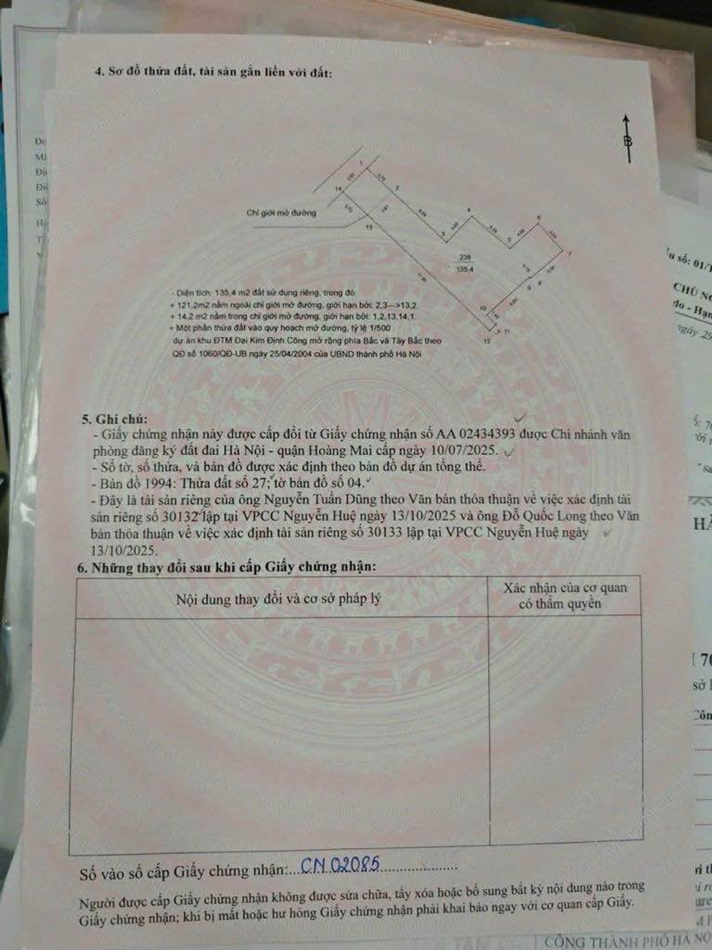 Bán nhà Định Công Hạ - diện tích 135m2 8 tầng - Lô góc 2 mặt thoáng - giá 31 tỷ