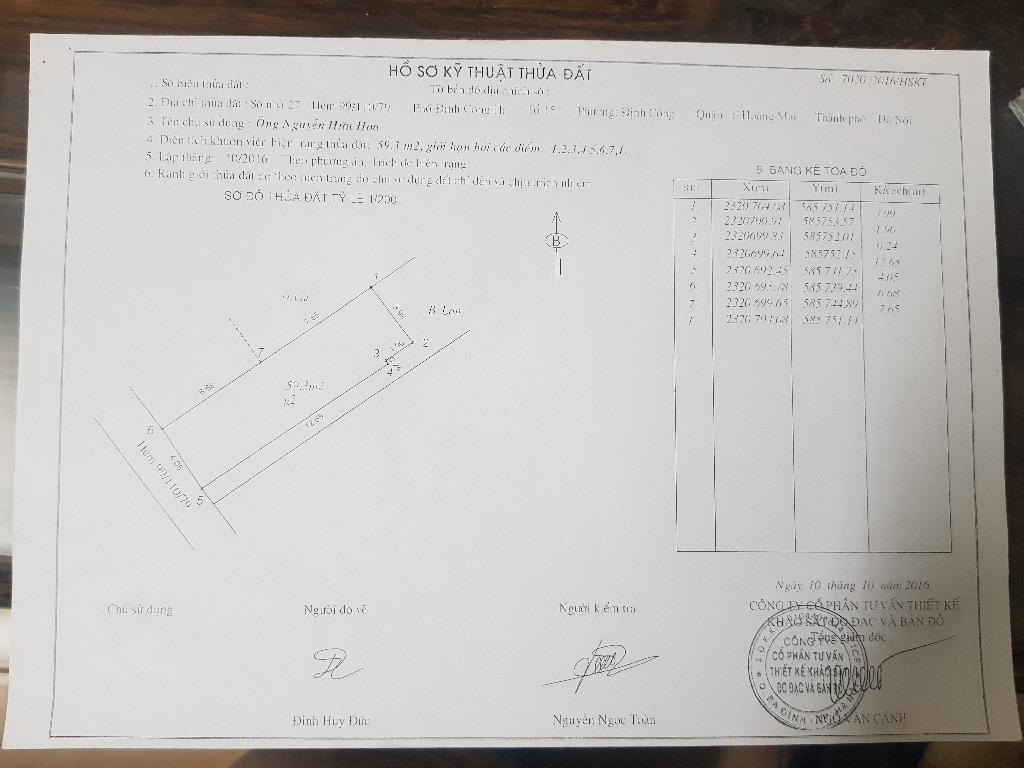 Bán nhà Định Công Hạ - diện tích 60m2 2 tầng - Ngõ ô tô, kinh doanh đỉnh - giá 5,5 tỷ