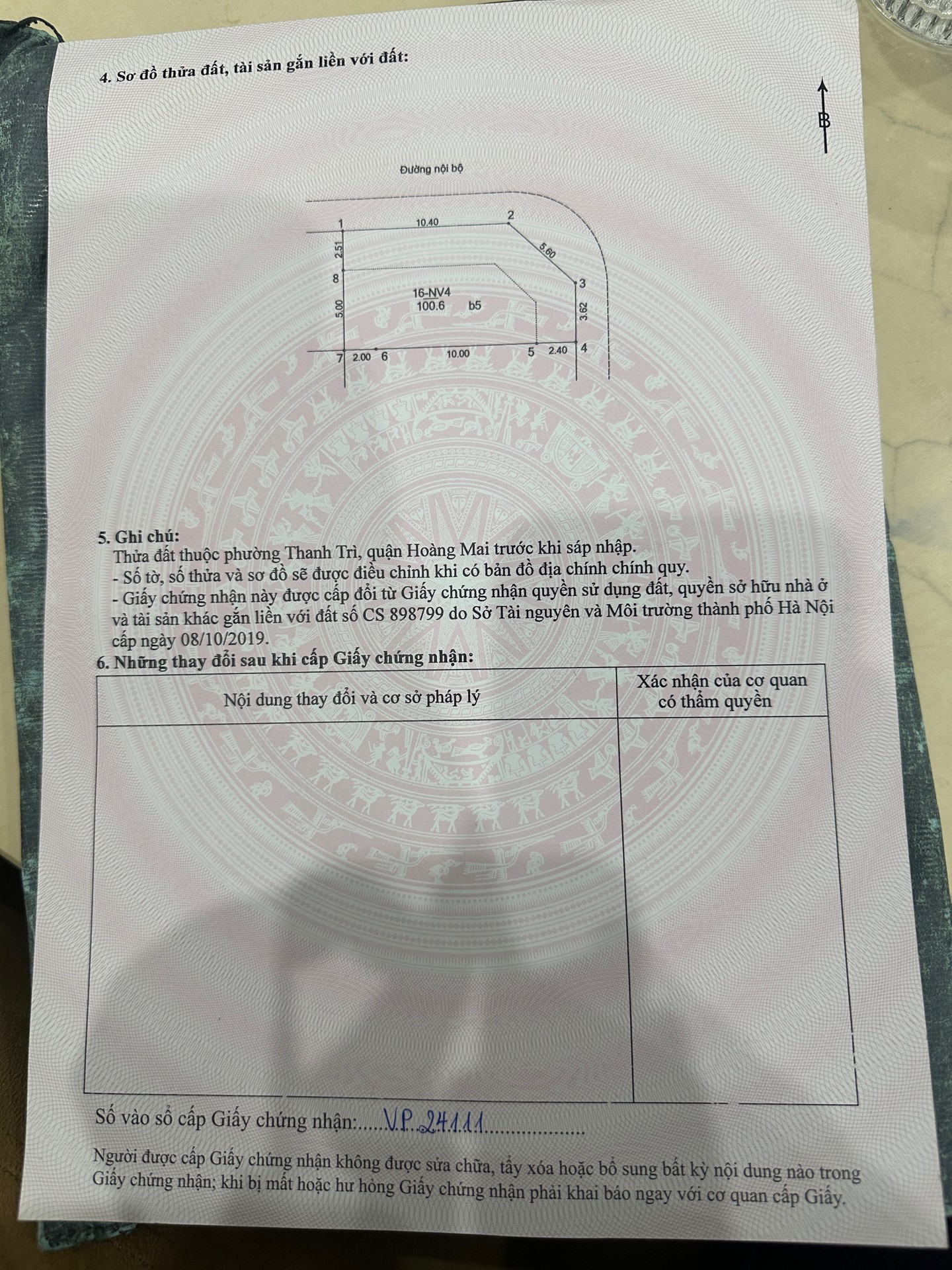 Bán nhà Vĩnh Hưng - diện tích 100.6m2 5 tầng - Lô góc 2 mặt thoáng - giá 30,5 tỷ