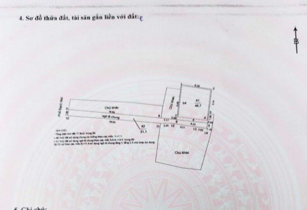 Bán nhà Bạch Mai - diện tích 46m2 6 tầng - Ô TÔ ĐỖ CỬA - giá 13,5 tỷ