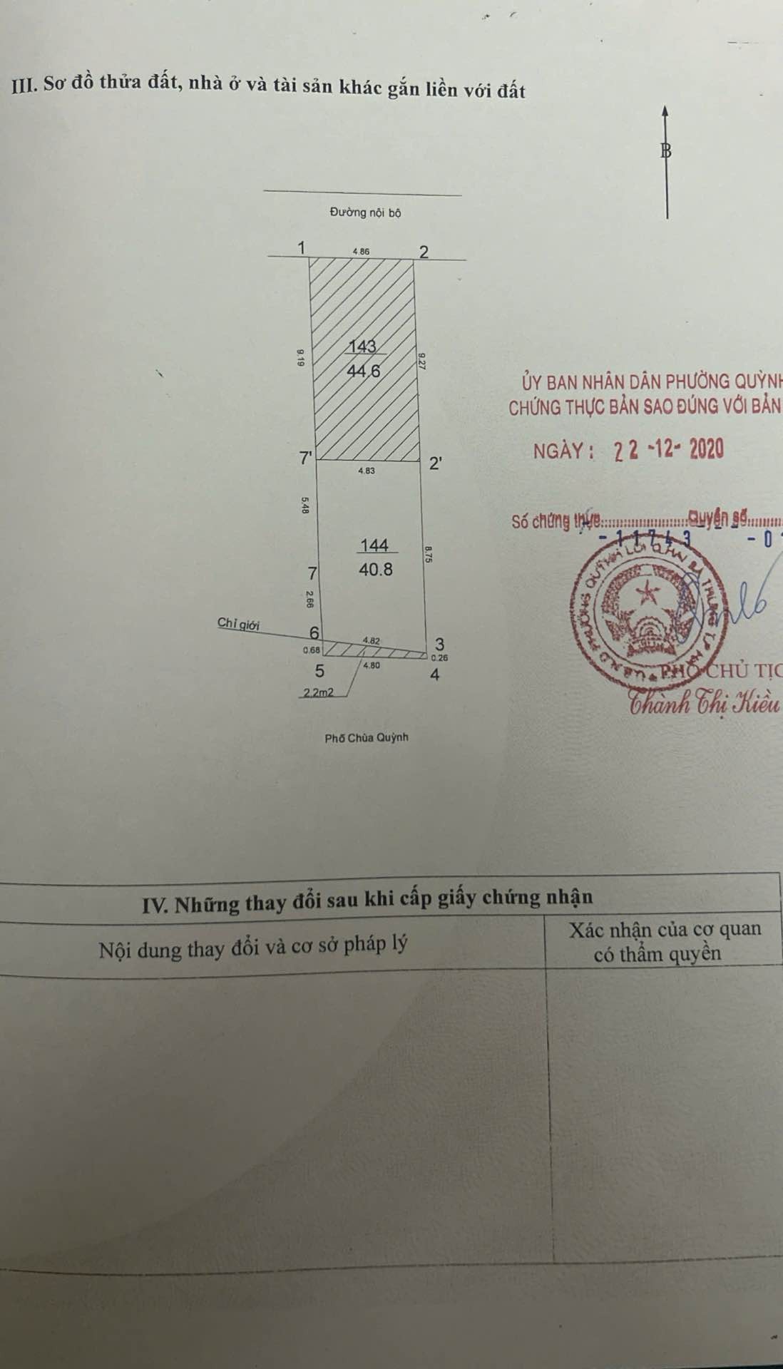 Bán nhà Chùa Quỳnh - diện tích 40m2 1 tầng - mặt phố kinh doanh - giá 15,8 tỷ