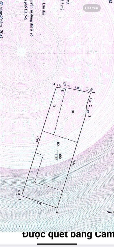Bán nhà Yên Lạc - diện tích 110m2 3 tầng - ô tô vào nhà - giá 49,5 tỷ