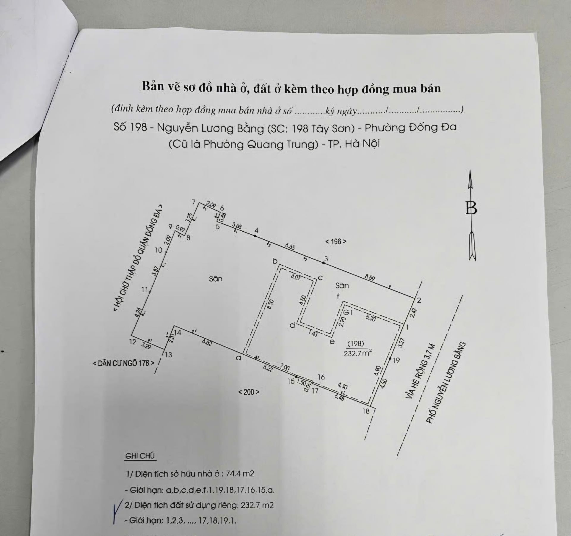 Bán nhà Nguyễn Lương Bằng - diện tích 233m2 2 tầng - Mặt phố thông số kim cương - giá 150 tỷ