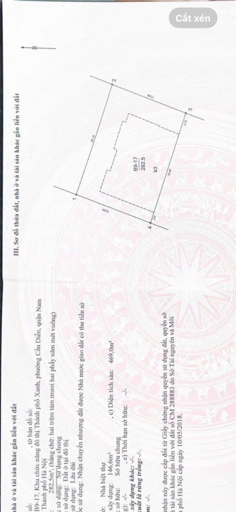 Bán nhà Hàm Nghi - diện tích 282m2 4 tầng - Lô góc 3 mặt thoáng - giá 226,8 tỷ