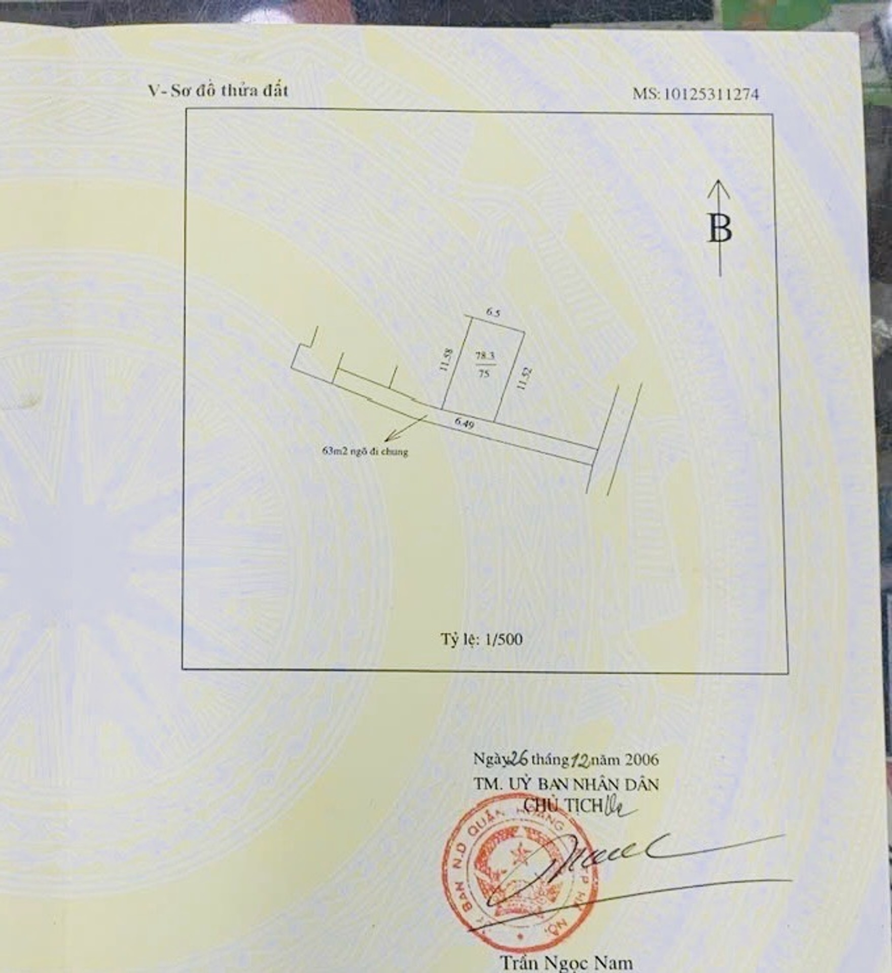 Bán nhà Nam Dư - diện tích 75m2 2 tầng - gần ô tô - giá 11,25 tỷ