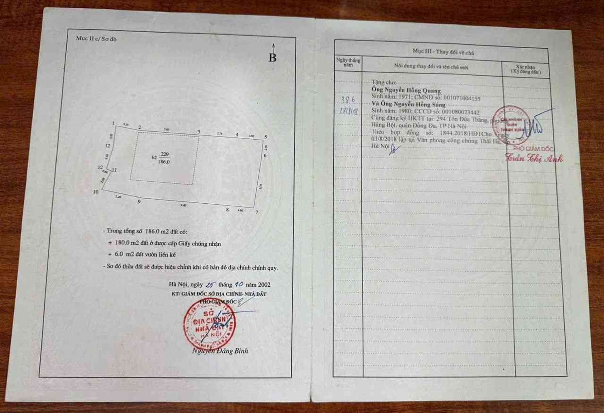 Bán nhà Khương Trung - diện tích 180m2 1 tầng - 3 mặt thoáng - giá 48 tỷ