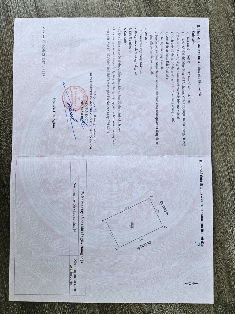 Bán nhà Minh Khai - diện tích 51.7m2 6 tầng - Lô góc 2 mặt thoáng - giá 39 tỷ