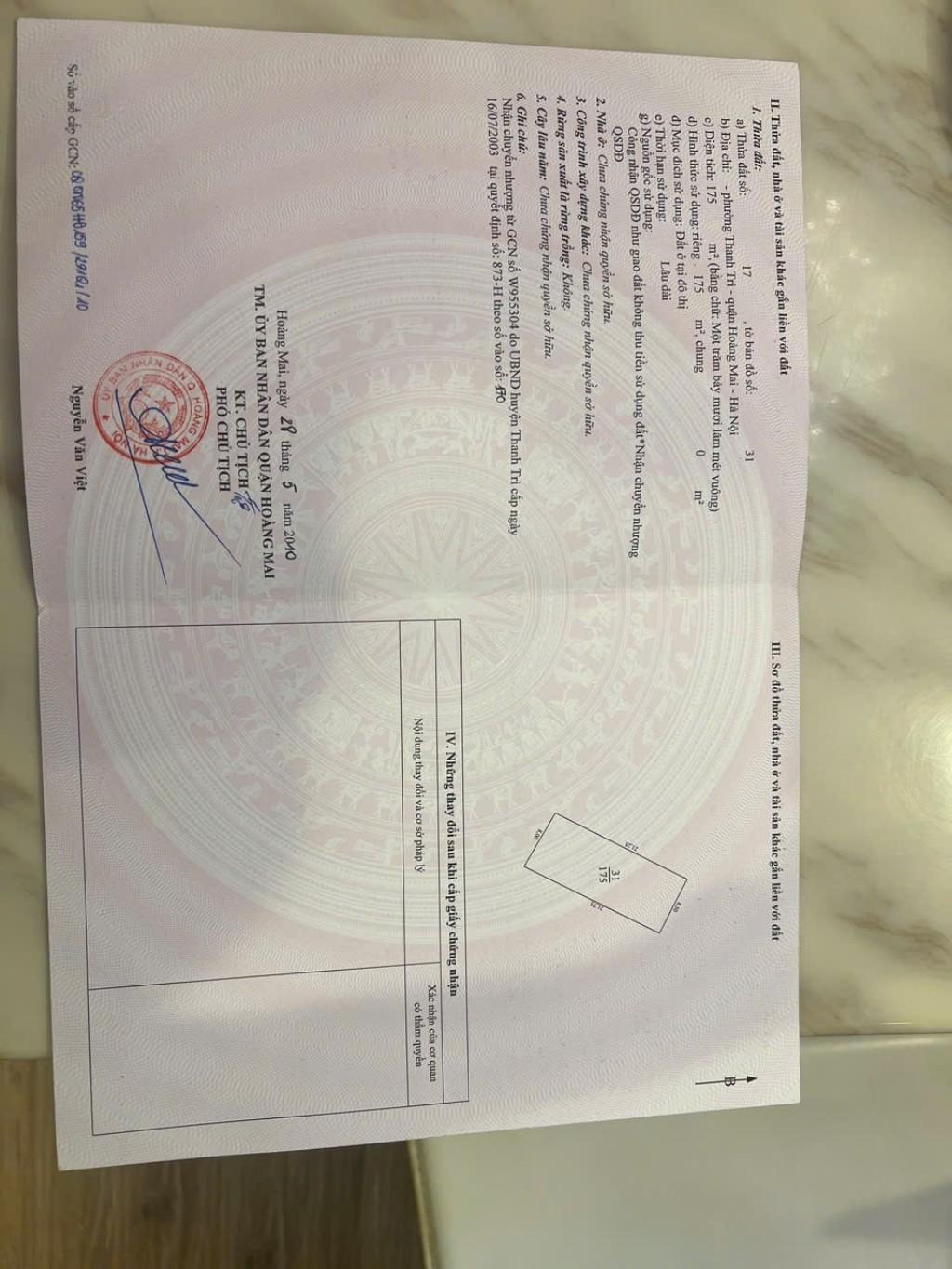 Bán nhà Thanh Đàm - diện tích 175m2 1 tầng - Mặt phố lớn, kinh doanh sầm uất - giá 37,5 tỷ