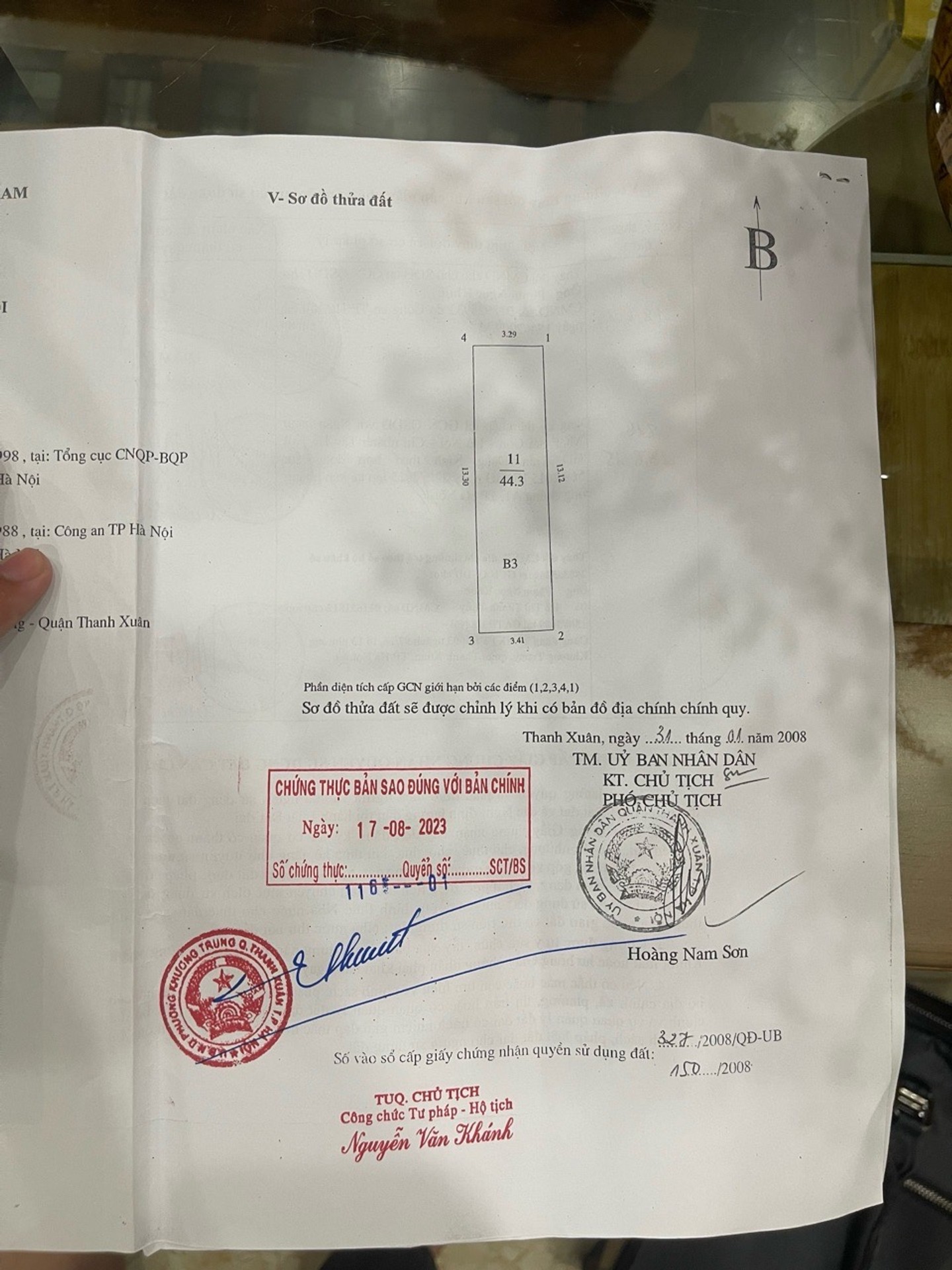 Bán nhà Khương Trung - diện tích 44m2 3 tầng - 2 mặt thoáng - giá 14,5 tỷ