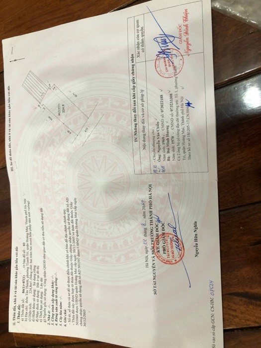 Bán nhà Nguyễn Khoái - diện tích 225m2 3 tầng - Mặt ngõ ô tô - giá 36 tỷ