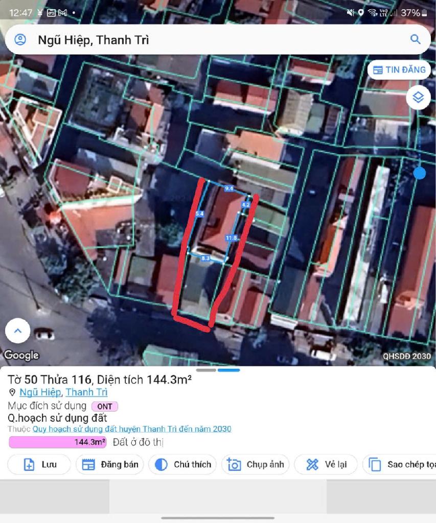 Bán nhà Ngũ Hiệp - diện tích 240m2 5 tầng - Mặt phố kinh doanh sầm uất - giá 52 tỷ