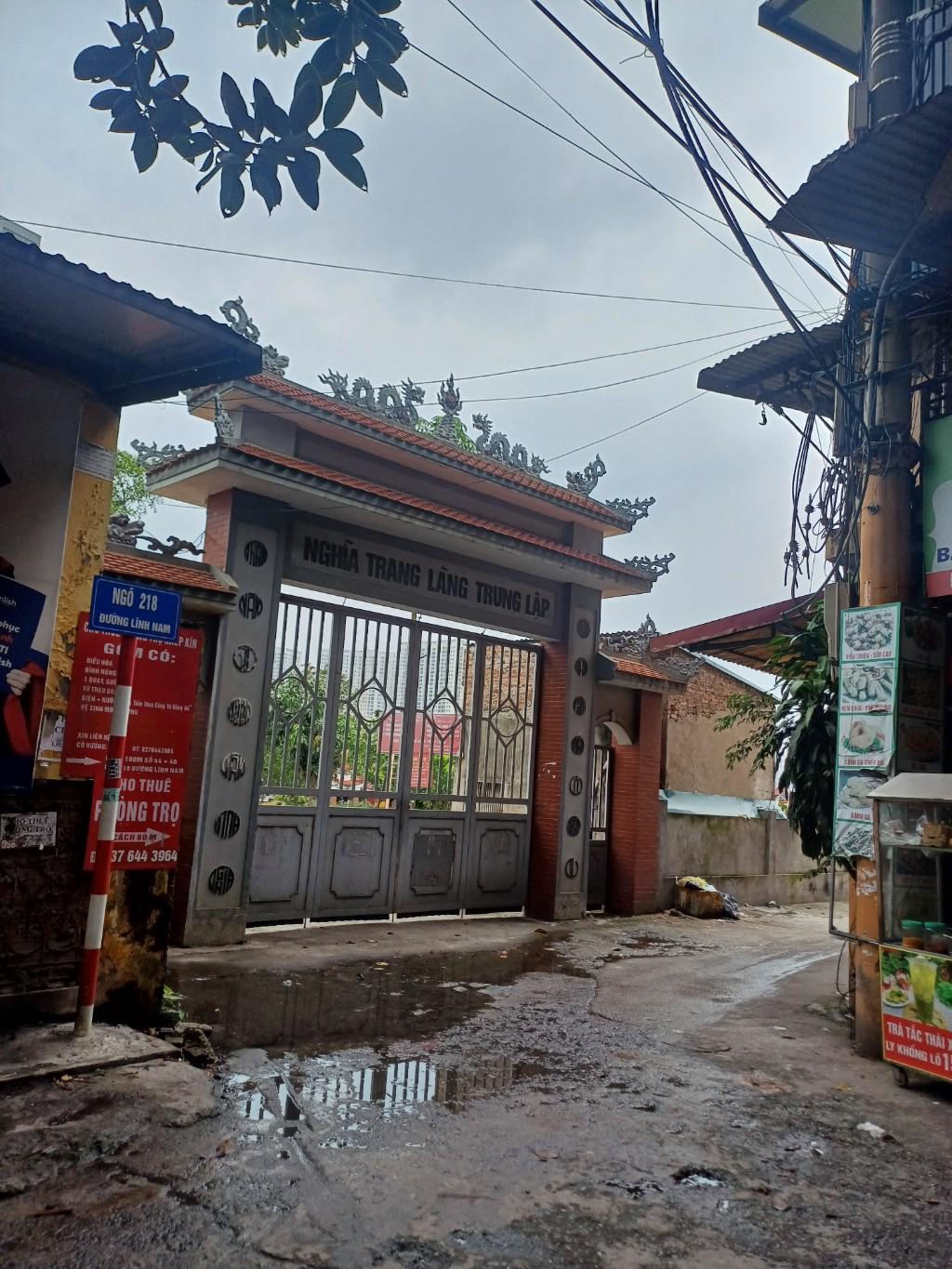 Bán nhà Lĩnh Nam - diện tích 56m2 1 tầng - ô tô qua nhà - giá 1,4 tỷ