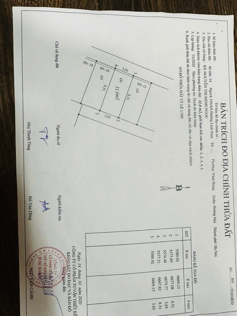 Bán nhà Lĩnh Nam - diện tích 31m2 2 tầng - Nhà chưa sổ, phân lô - giá 2,6 tỷ
