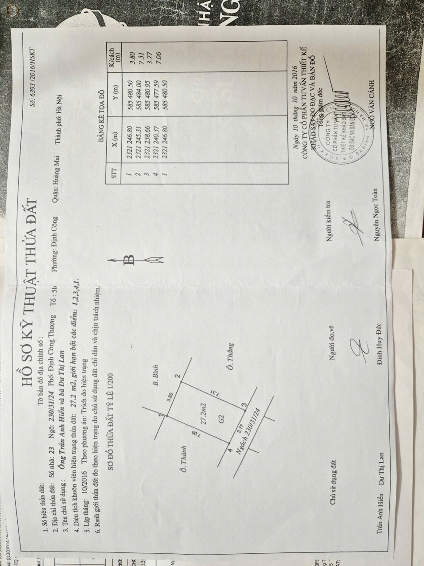 Bán nhà Định Công Thượng - diện tích 27m2 2 tầng - Nhà mới đẹp ở ngay - giá 1,85 tỷ