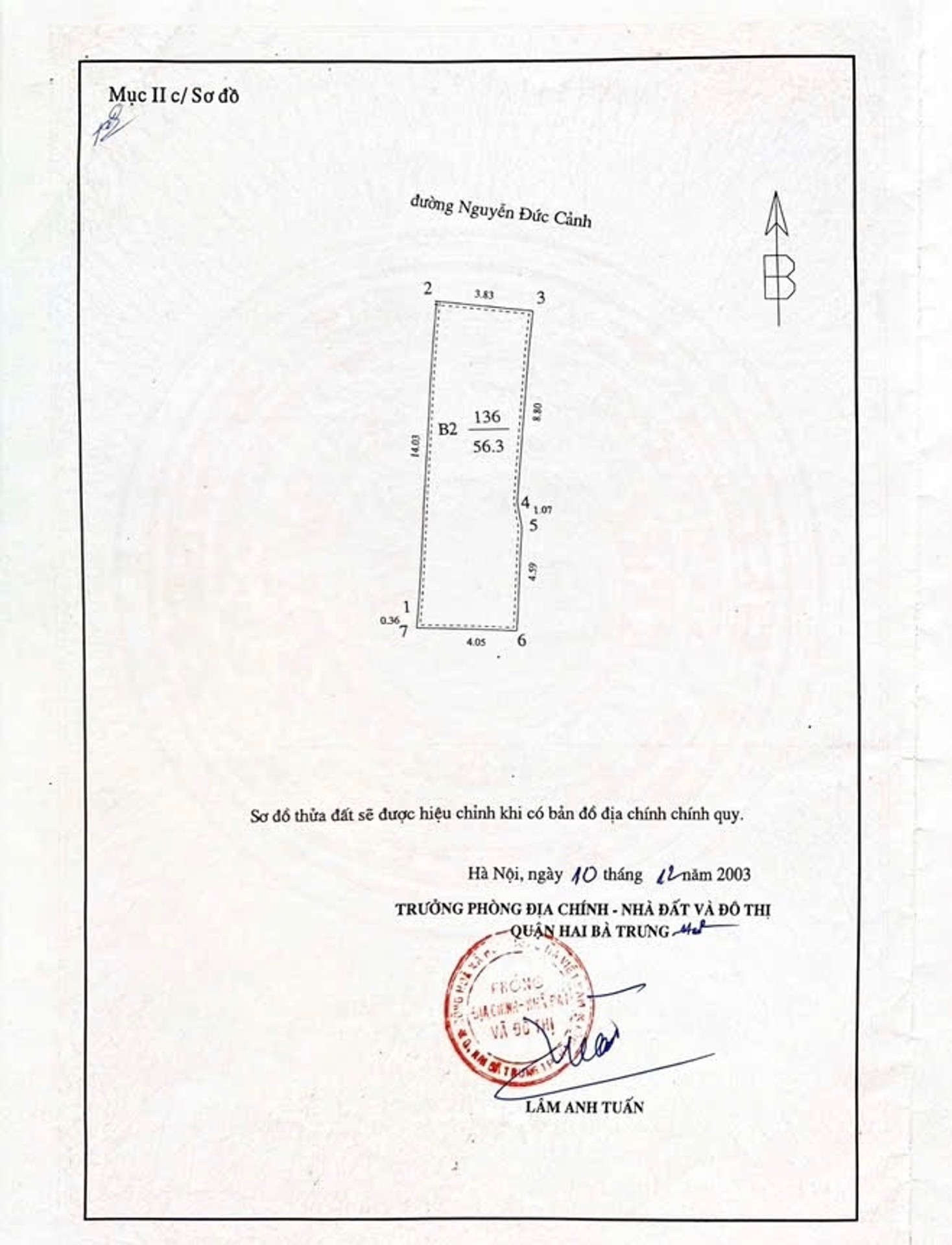 Bán nhà Nguyễn Đức Cảnh - diện tích 56,3m2 4 tầng - Lô góc 3 mặt thoáng - giá 42 tỷ