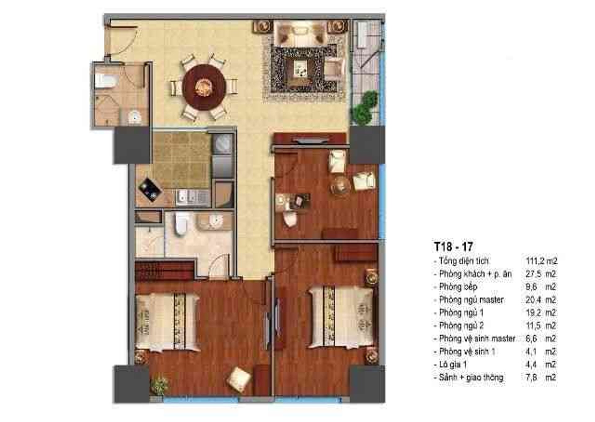 Bán nhà Minh Khai - diện tích 114m2 1 tầng - Căn góc, ban công Đông - giá 13,8 tỷ