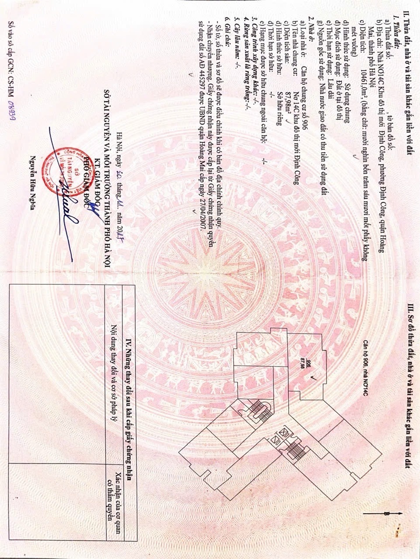 Bán nhà Nơ14C KĐT Định Công - diện tích 88m2 9 tầng - Căn hộ siêu rẻ 3 ngủ 2 WC - giá 6,35 tỷ