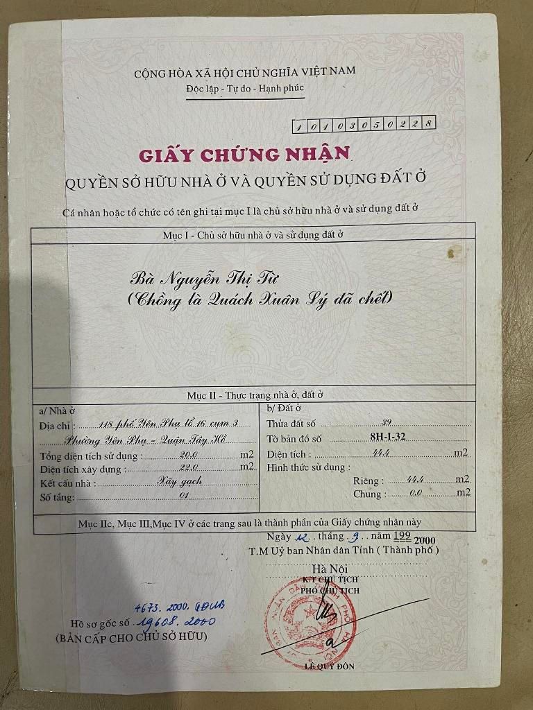 Bán nhà Yên Phụ - diện tích 110m2 5 tầng - Ô tô tránh - giá 31,6 tỷ