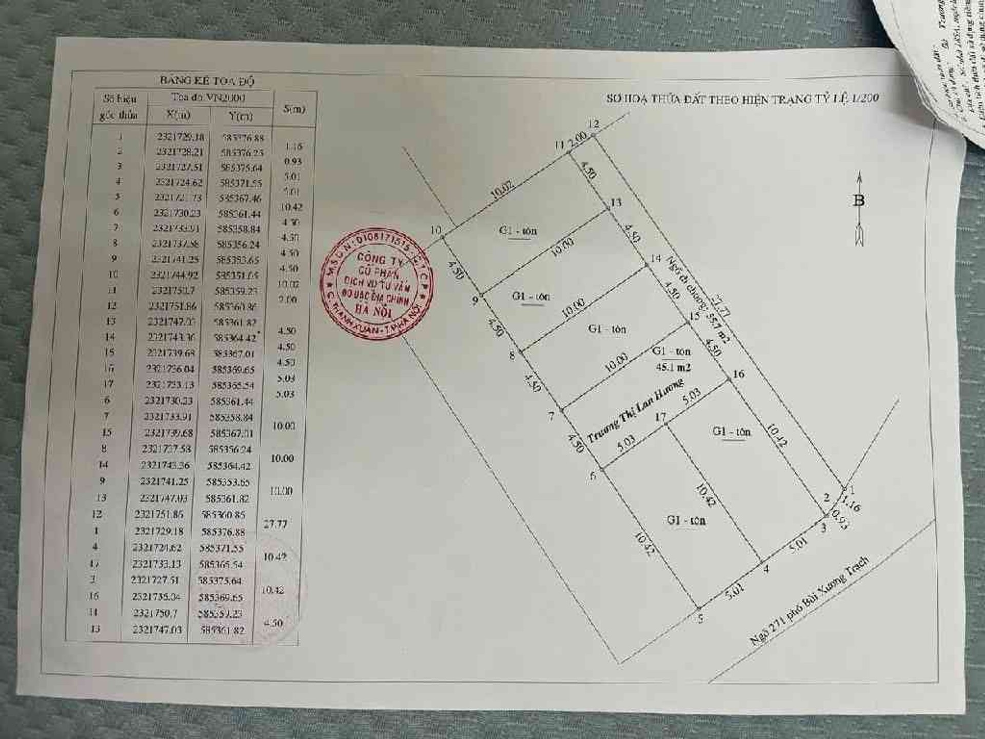 Bán nhà Bùi Xương Trạch - diện tích 45m2 2 tầng - ô tô vào trong nhà - giá 3,56 tỷ