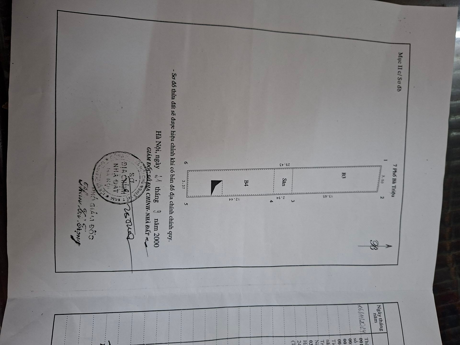 Bán nhà Bà Triệu - diện tích 101m2 3 tầng - mặt tiền 3,5m - giá 175 tỷ