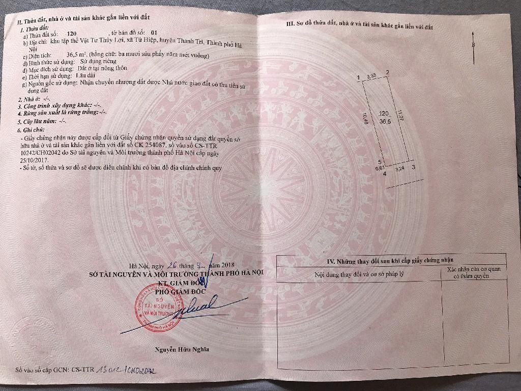 Bán nhà Ngọc Hồi - diện tích 36m2 4 tầng - Ô tô vào trong nhà - giá 11,95 tỷ