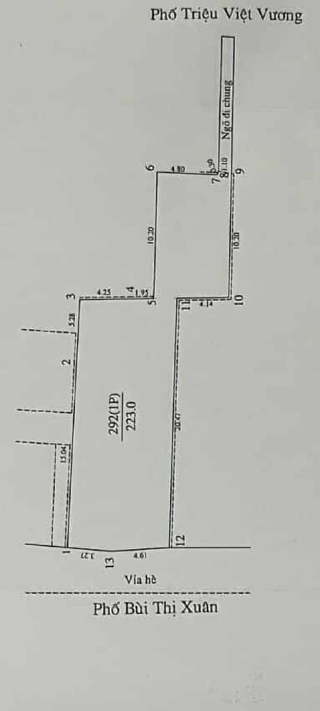 Bán nhà Bùi Thị Xuân - diện tích 229m2 12 tầng - Ô tô tránh - giá 210 tỷ