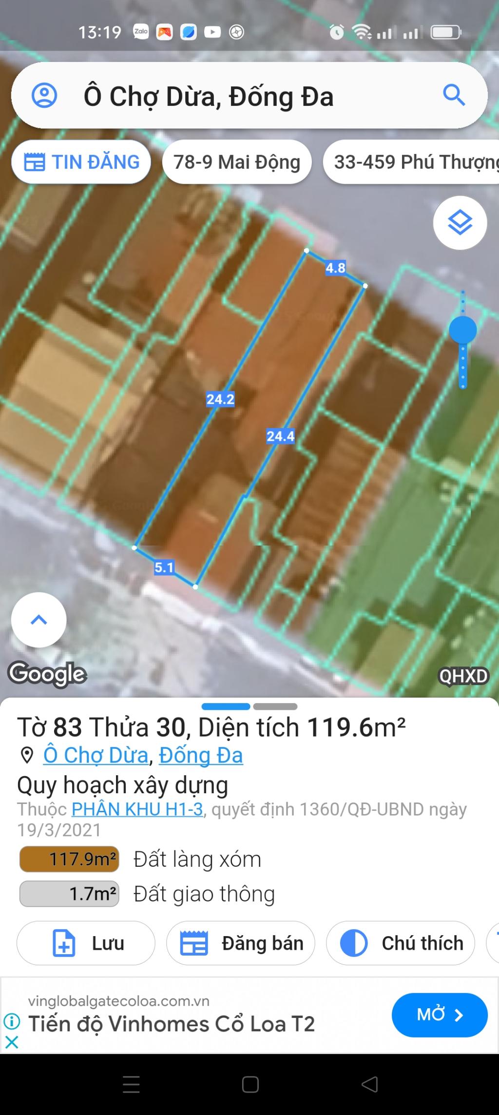 Bán nhà Ô Chợ Dừa - diện tích 120m2 4 tầng - Nhà 2 mặt phố - giá 88 tỷ