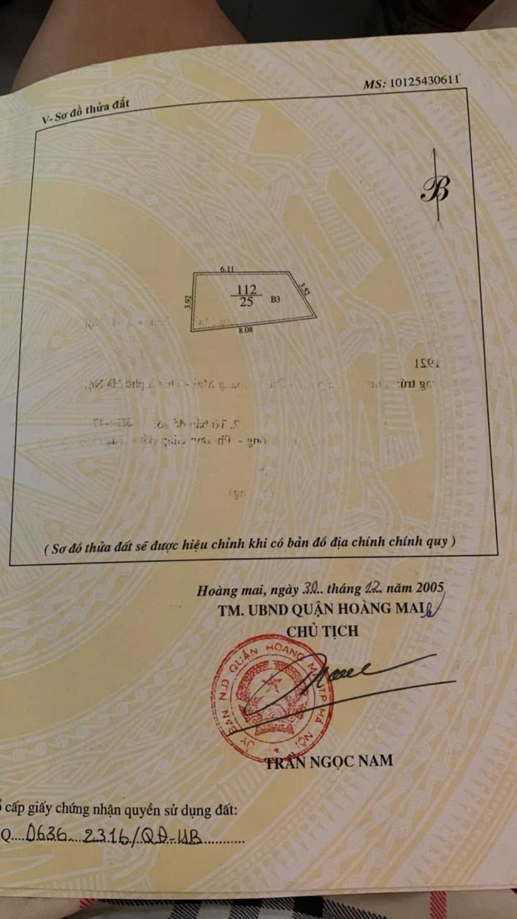 Bán nhà Giải Phóng - diện tích 43m2 3 tầng - Lô góc 3 thoáng - giá 16,5 tỷ
