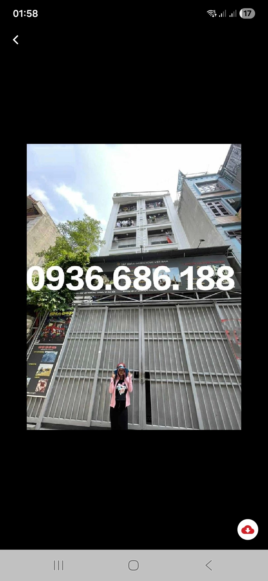 Bán nhà Khương Trung - diện tích 171m2 8 tầng - 2 mặt ngõ - giá 45 tỷ