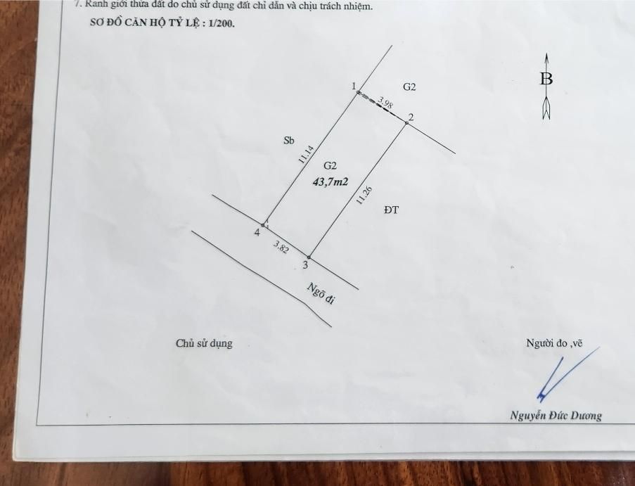 Bán nhà Hoàng Mai - diện tích 44m2 2 tầng - Lô góc, ngõ thông ô tô - giá 2,5 tỷ