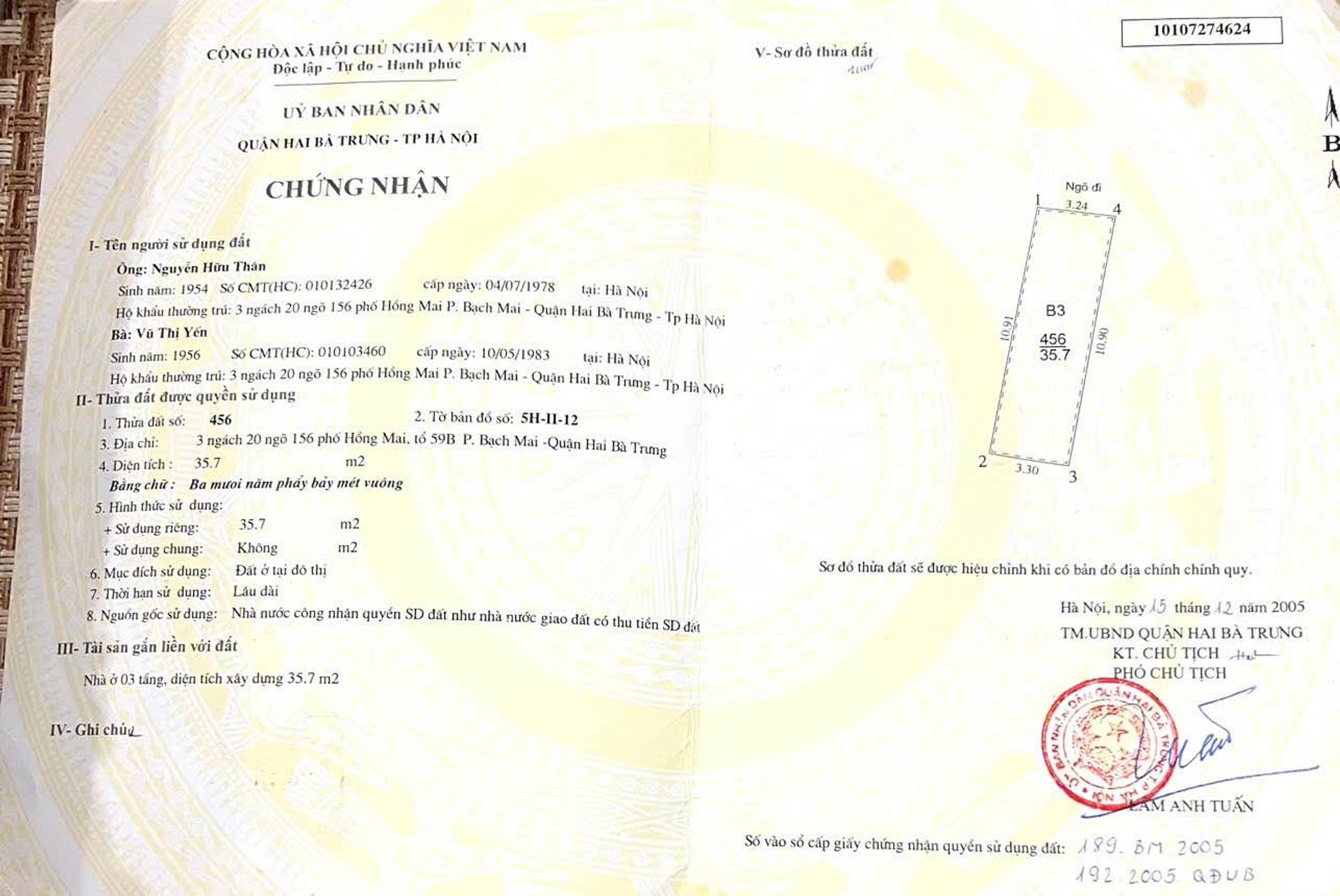 Bán nhà Hồng Mai - diện tích 36m2 5 tầng - ô tô đỗ cửa - giá 13,75 tỷ