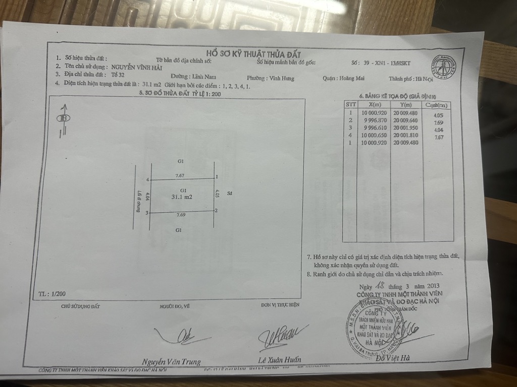 Bán nhà Lĩnh Nam - diện tích 32m2 3 tầng - Nhà nhỏ xinh vuông vắn - giá 2,58 tỷ