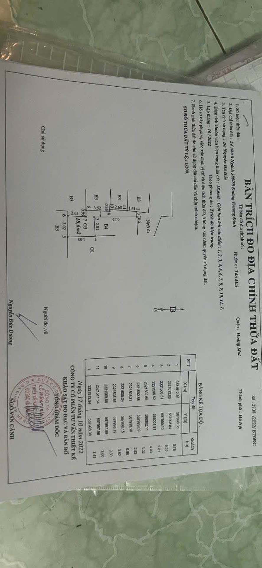 Bán nhà Trương Định - diện tích 19m2 3 tầng - Nhà nhỏ phù hợp gia đình trẻ - giá 1,85 tỷ