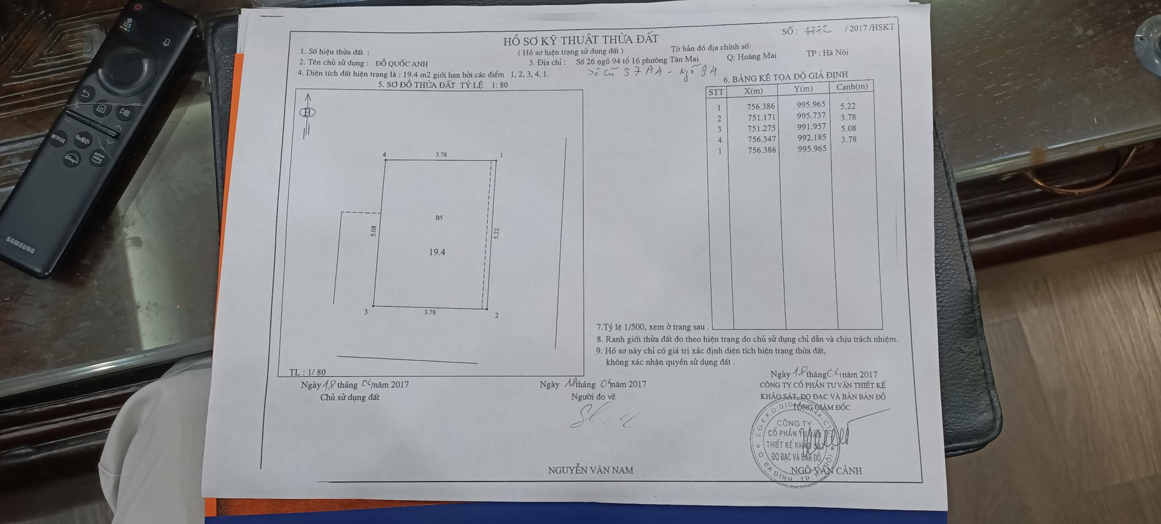 Bán nhà Tân Mai - diện tích 19m2 6 tầng - Lô góc - giá 4,9 tỷ
