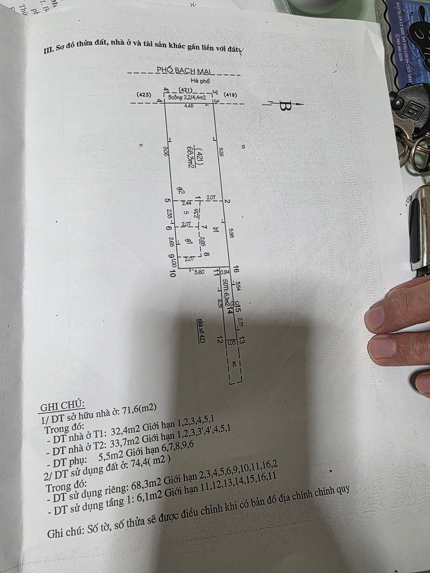 Bán nhà Bạch Mai - diện tích 74m2 2 tầng - Mặt phố kinh doanh đỉnh cao - giá 50 tỷ