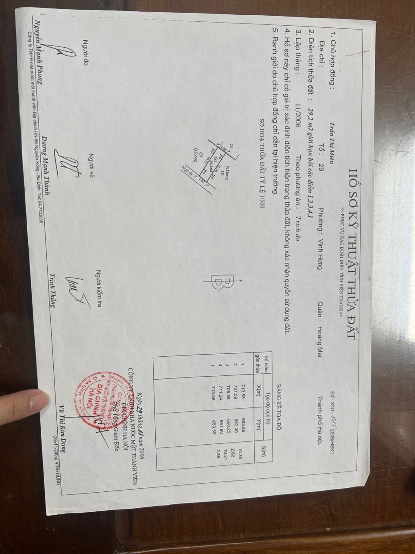 Bán nhà Vĩnh Hưng - diện tích 29m2 3 tầng - Nhà gần ô tô - giá 4,35 tỷ