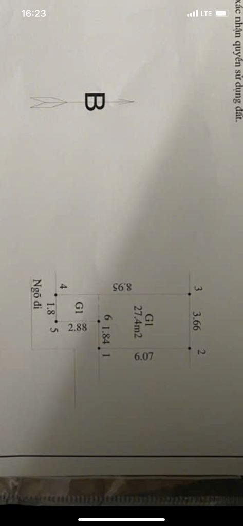 Bán nhà Thi Sách - diện tích 27m2 1 tầng - nhà cũ, vị trí trung tâm - giá 3,8 tỷ