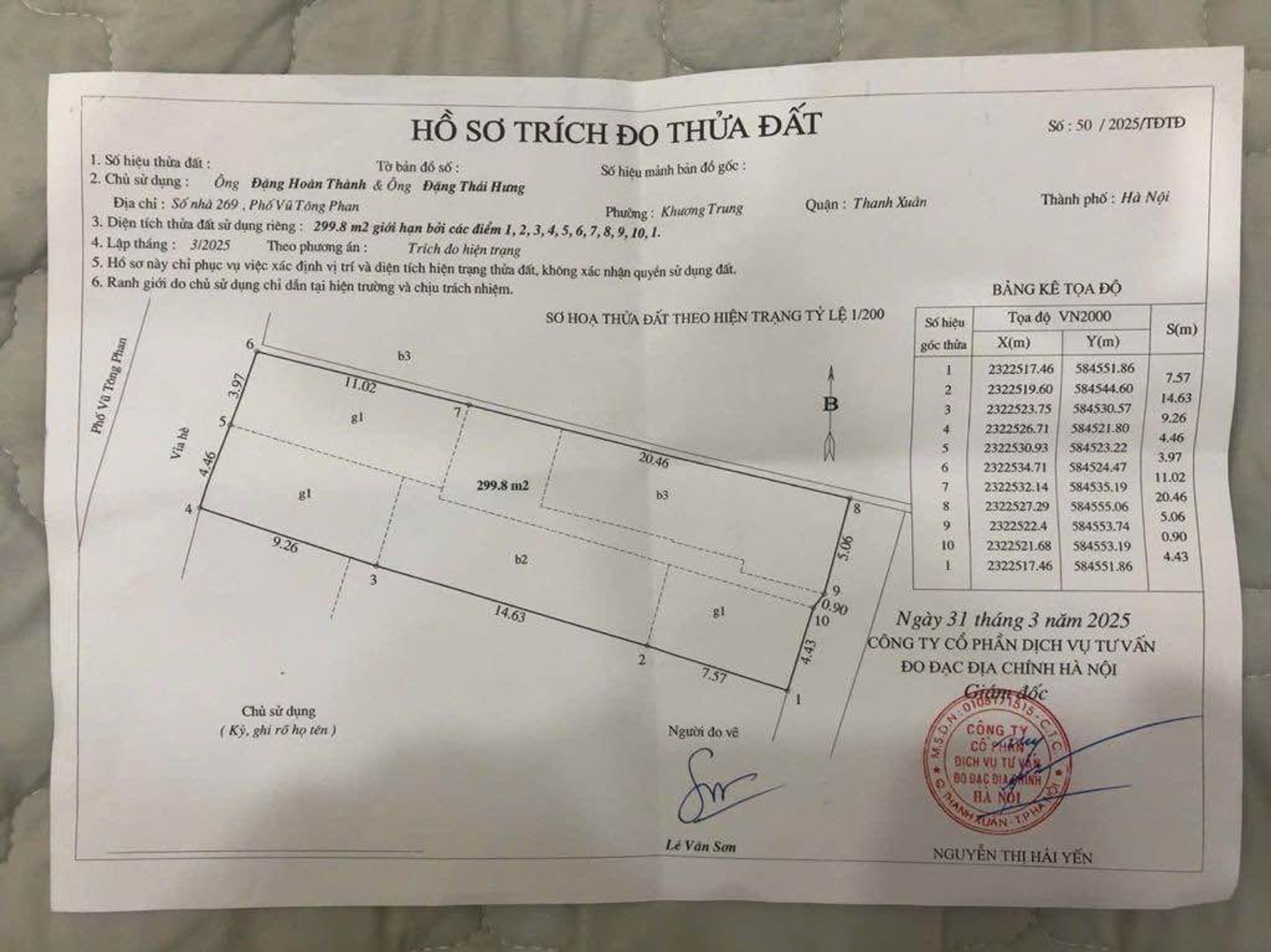 Bán nhà Vũ Tông Phan - diện tích 300m2 3 tầng - ô tô tránh - giá 120 tỷ