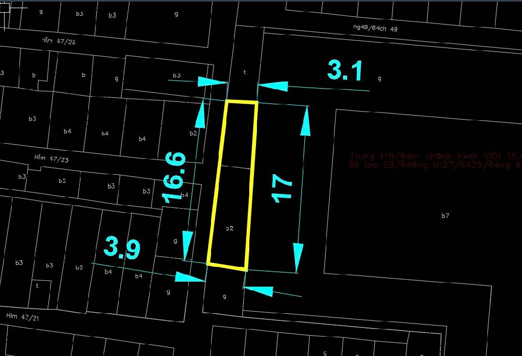 Bán nhà Hòa Bình 4 - diện tích 59m2 4 tầng - Ô Tô CÁCH 3M - giá 9,3 tỷ