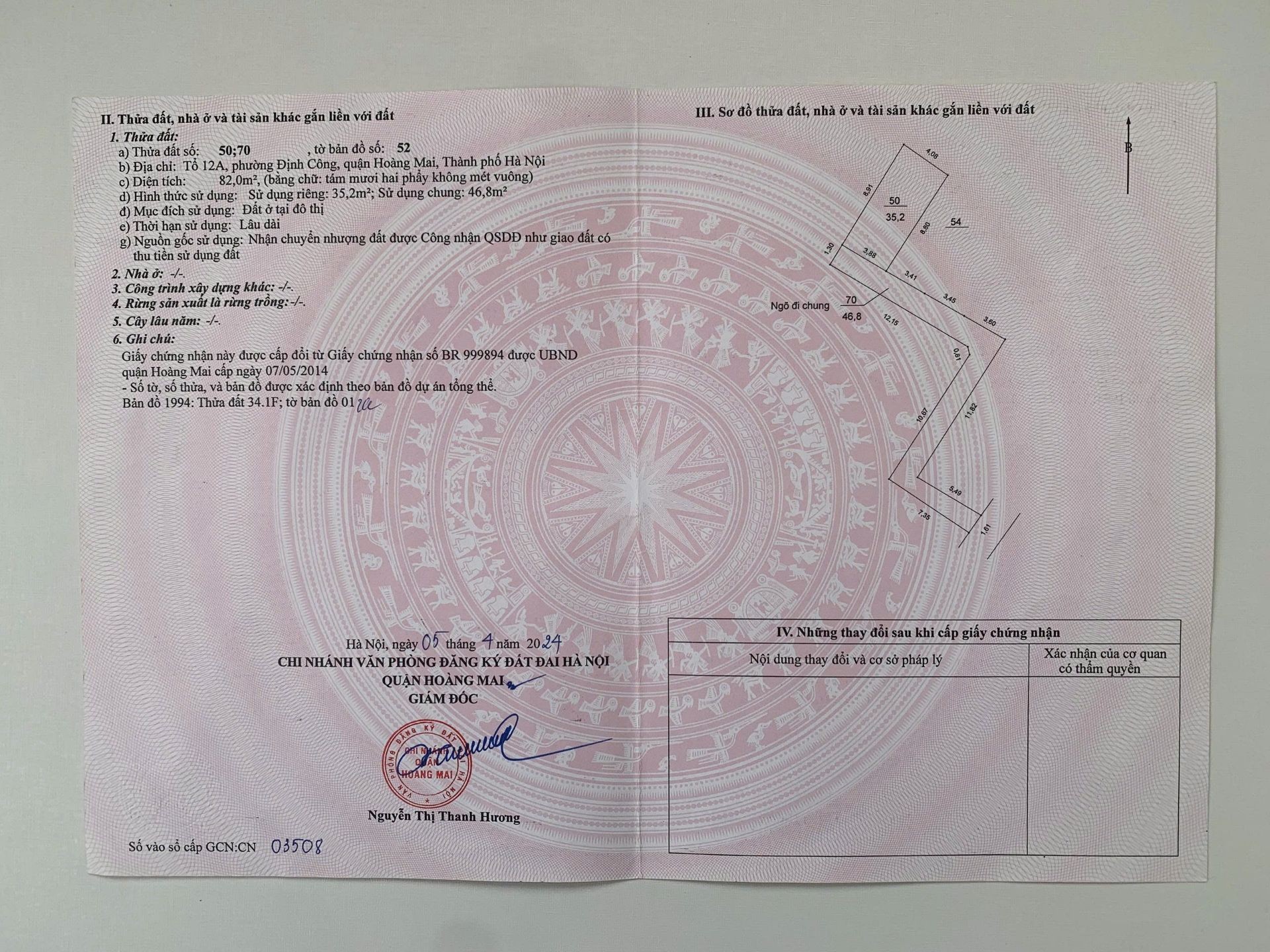 Bán nhà Định Công Hạ - diện tích 35m2 5 tầng - LÔ GÓC 3 THOÁNG - giá 8,3 tỷ